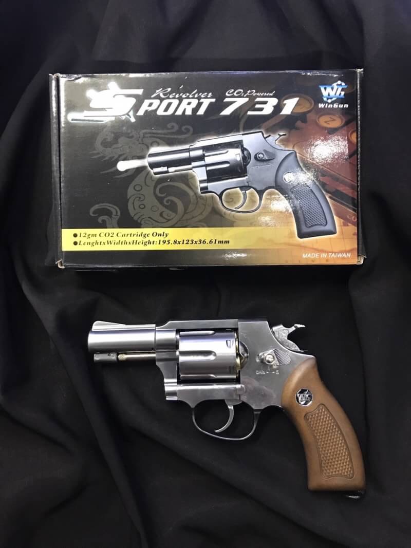 New.Wingun Sport 731 Smith&Wesson 2.5" ระบบแก๊ส Co2 โลหะทั้งกระบอก Full Metal ราคาพิเศษ