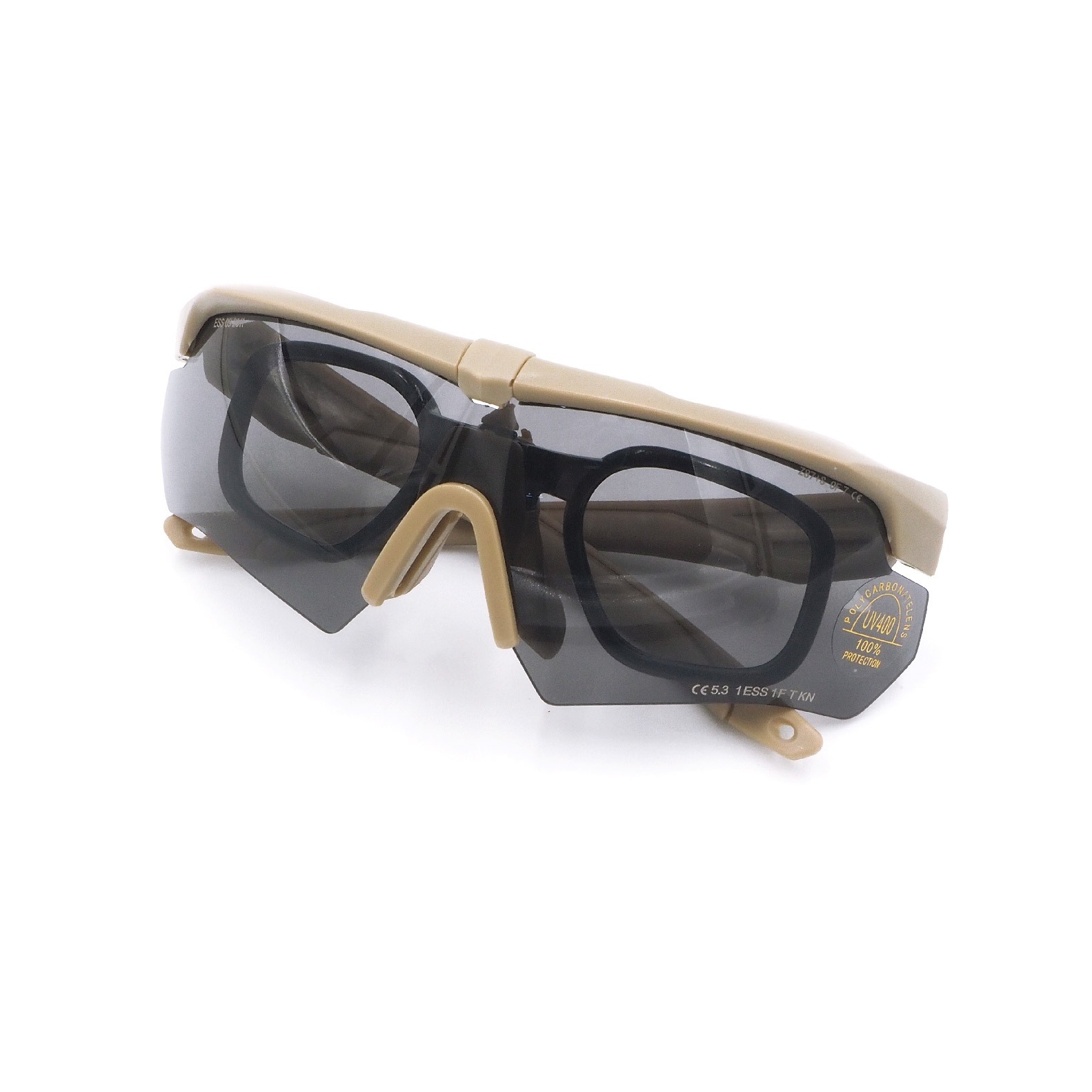 แว่น Ess C r o s s b o w 🔷รายละเอียดสินค้า 🔷 แว่นตา ESS Crossbow เป็นแว่นตากันแดด แว่นตาทรงสปอร์ต ที่มีการออกแบบในลักษณะของแว่นตาแนวทหาร 🔷คุณสมบัติ🔷 ✅ผลิตจากวัสดุ PolyCarbonate ที่มีคุณภาพสูง ✅คงทนแข็งแรง
