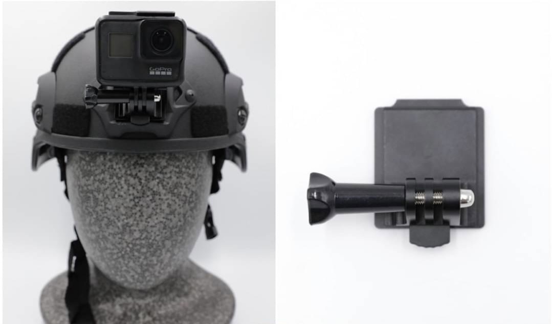 ขาจับกล้อง Action Camera ติดหมวก Fast/Mich (ขาจับกล้อง Go Pro ติดหมวก Fast/Mich) รุ่น อลูมิเนียม