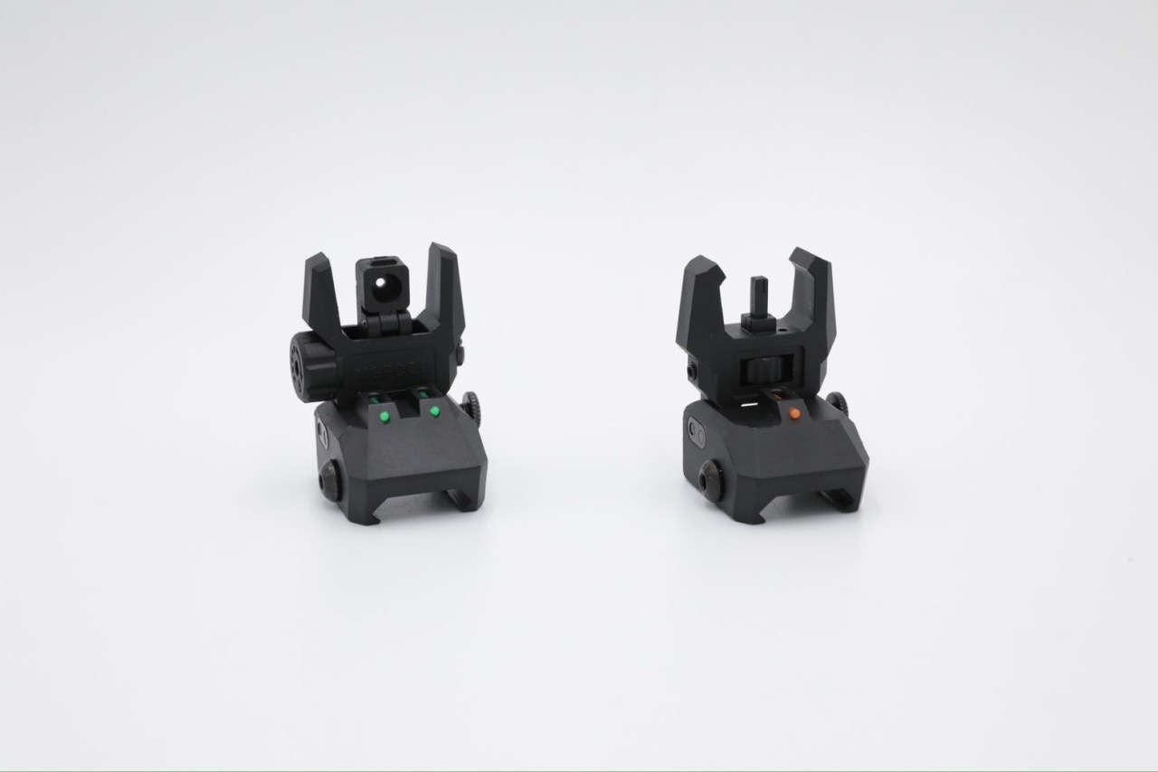 New. ศูนย์หน้า-หลังพับได้แบบพลาสติก รุ่น Armor Gen2 เรืองแสง