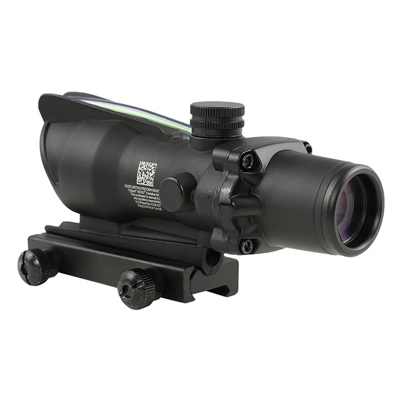 New. 4x32 Trijicon ACOG TA31 งาน AAA งาน Full Marking (Scale 1:1) กล้องซูมยิง กำยังขยาย 4 เท่า หน้าเลนส์ 32mm ทนแรงรีคอยน์ได้ดี ใช้งานกับปืนจริงได้ เป้าเล็งเป็นแบบลูกศร Chevron Reticle มีเส้นไฟเบอร์สีแดง นำแสงมาที่ตัวเป้า (ไม่ต้องใช้ถ่าน) ศูนย์ปรับในมีฝาป