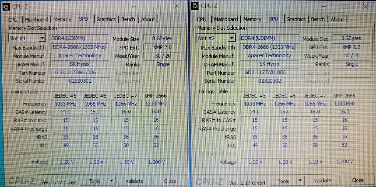 RAM PC DDR4 (2666) 8GB Apacer PANTHER ประกัน Strek LT.