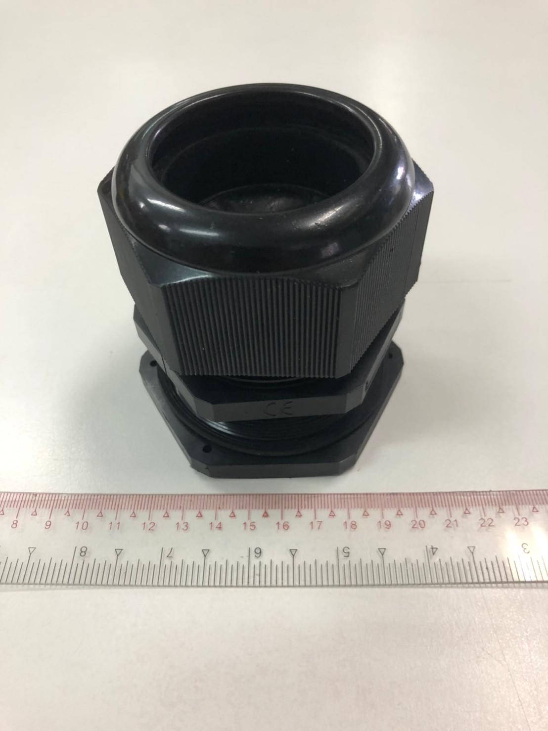 SAZN Cable Gland อุปกรณ์ยึดสายไฟ PG-63 สีดำ ไนล่อนเคเบิ้ลแกลน