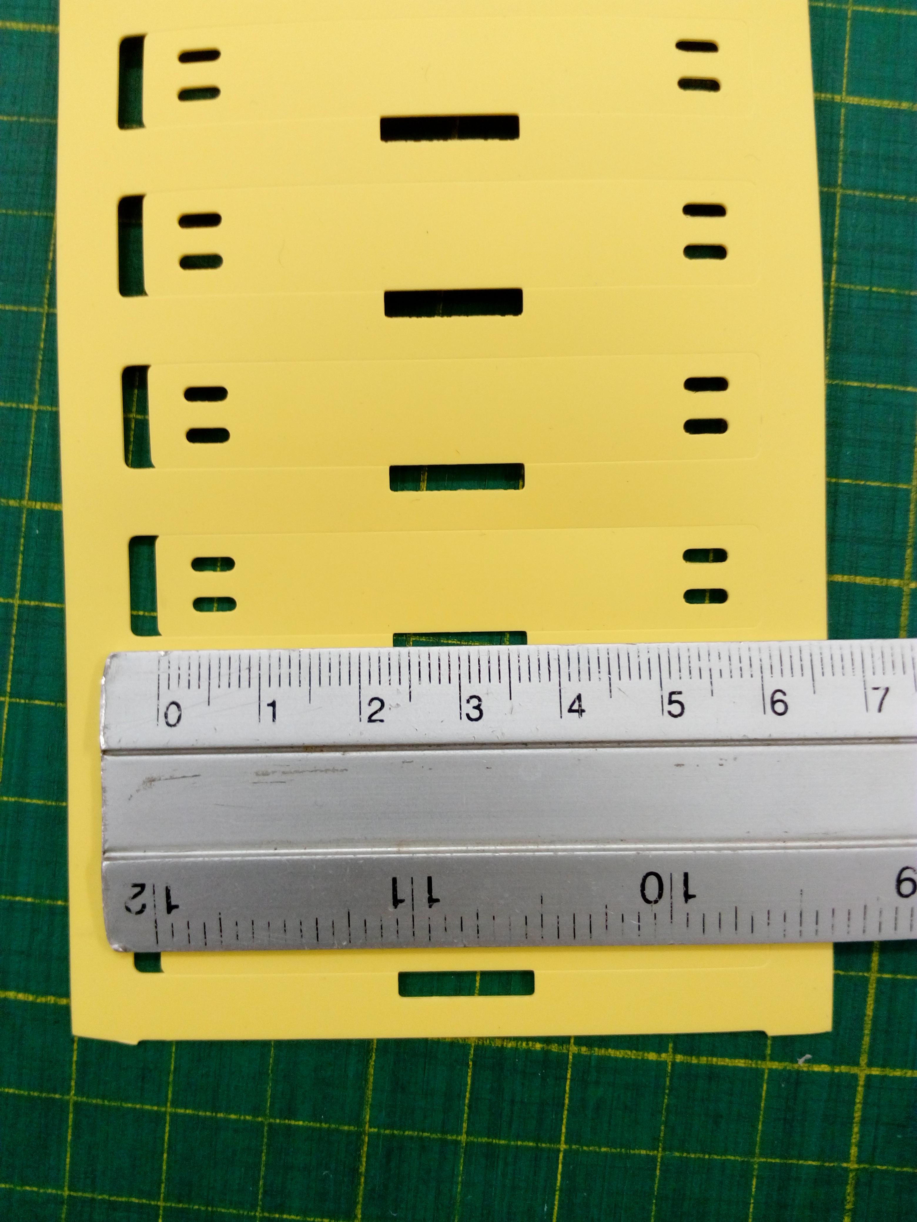 TAG มาร์คสายไฟ Polyurethane สีเหลือง เบอร์มาร์คสายไฟ CABLE MARKER