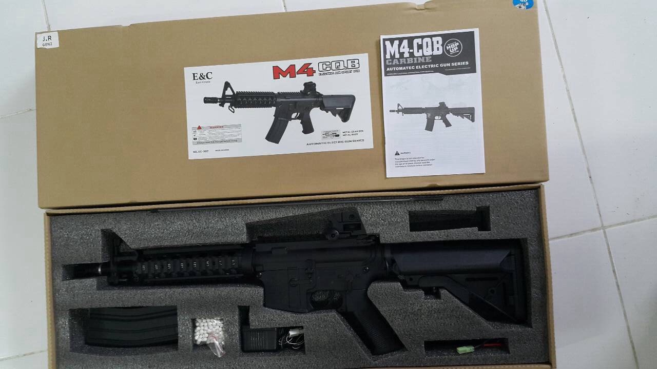 New.ปืนยาว M4 CQB. E&C บอดี้เหล็ก ราคาพิเศษ
