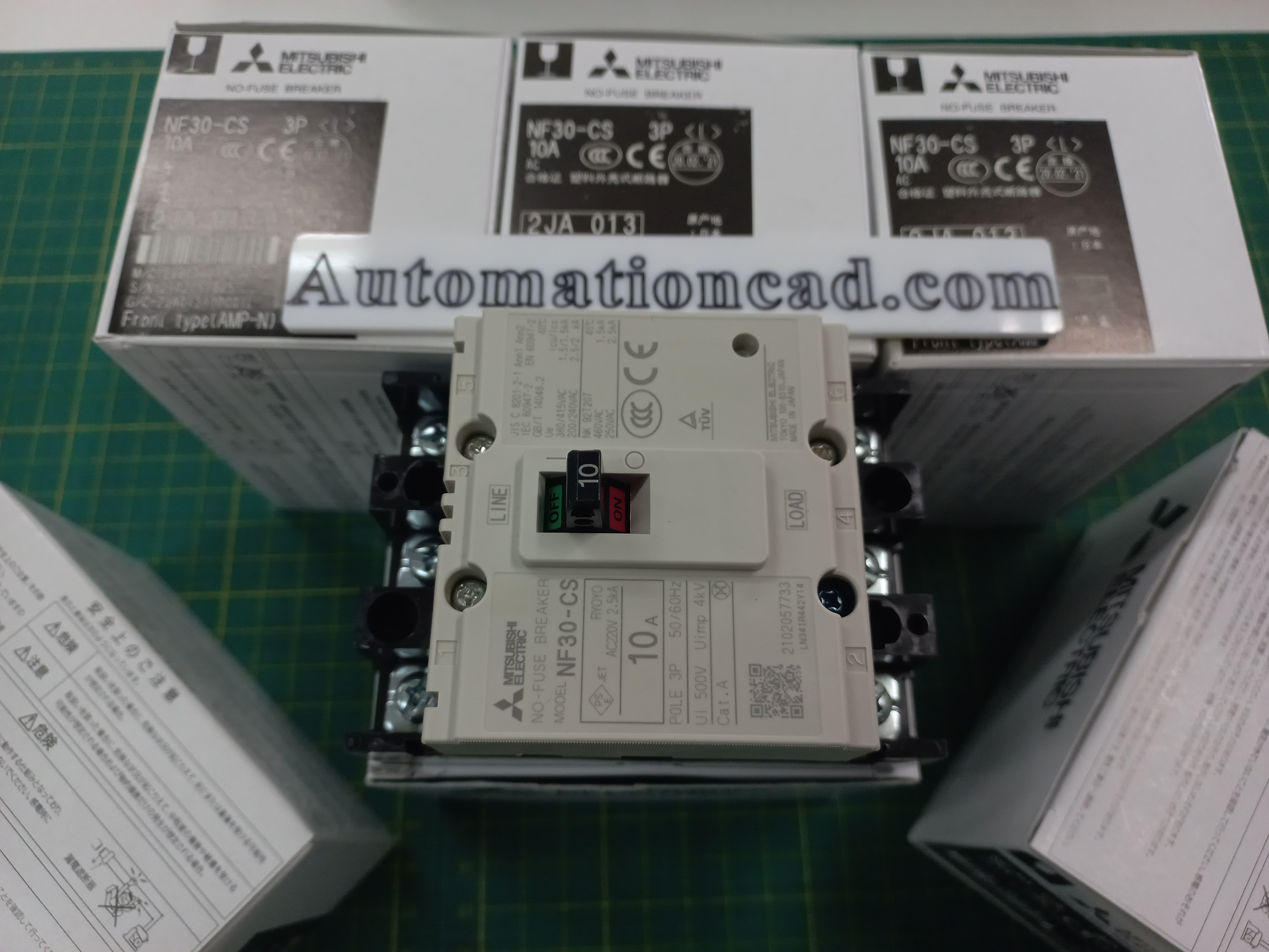 เบรกเกอร์ NF30-CS 3P 10A มิตซูบิชิ MITSUBISHI 10A 3POLE NF30 CS NF30CS