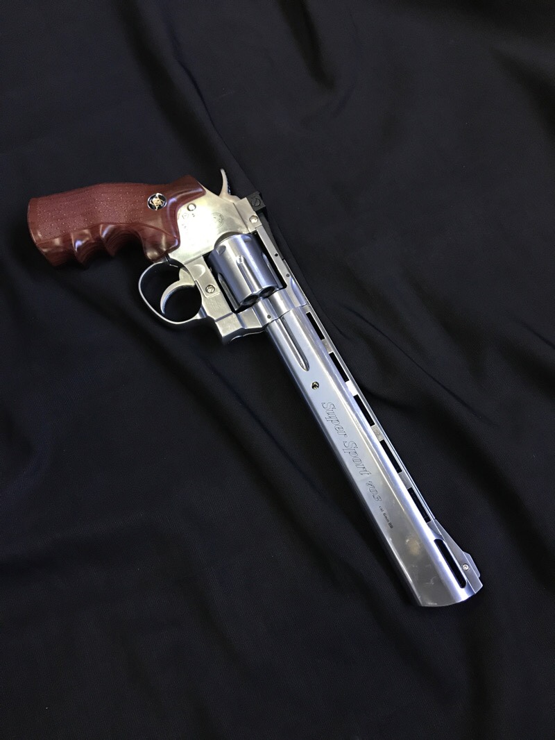 New.WinGun ปืนลูกโม่ .357 Magnum 8 นิ้ว Sport 703 Co2 Revolver sv สีเงิน น้ำหนัก (กรัม)900 ความยาว (mm.)300 วัสดุFull Metal ระบบ/รองรับแก๊สCo2 ความแรง (FPS)5xx ด้วยลูก 0.20g ระบบ BlowBack- Hop-upFixed ระบบการยิงSemi-Autometic ระบบ SAFEมี Magazine บรรจุ6 น