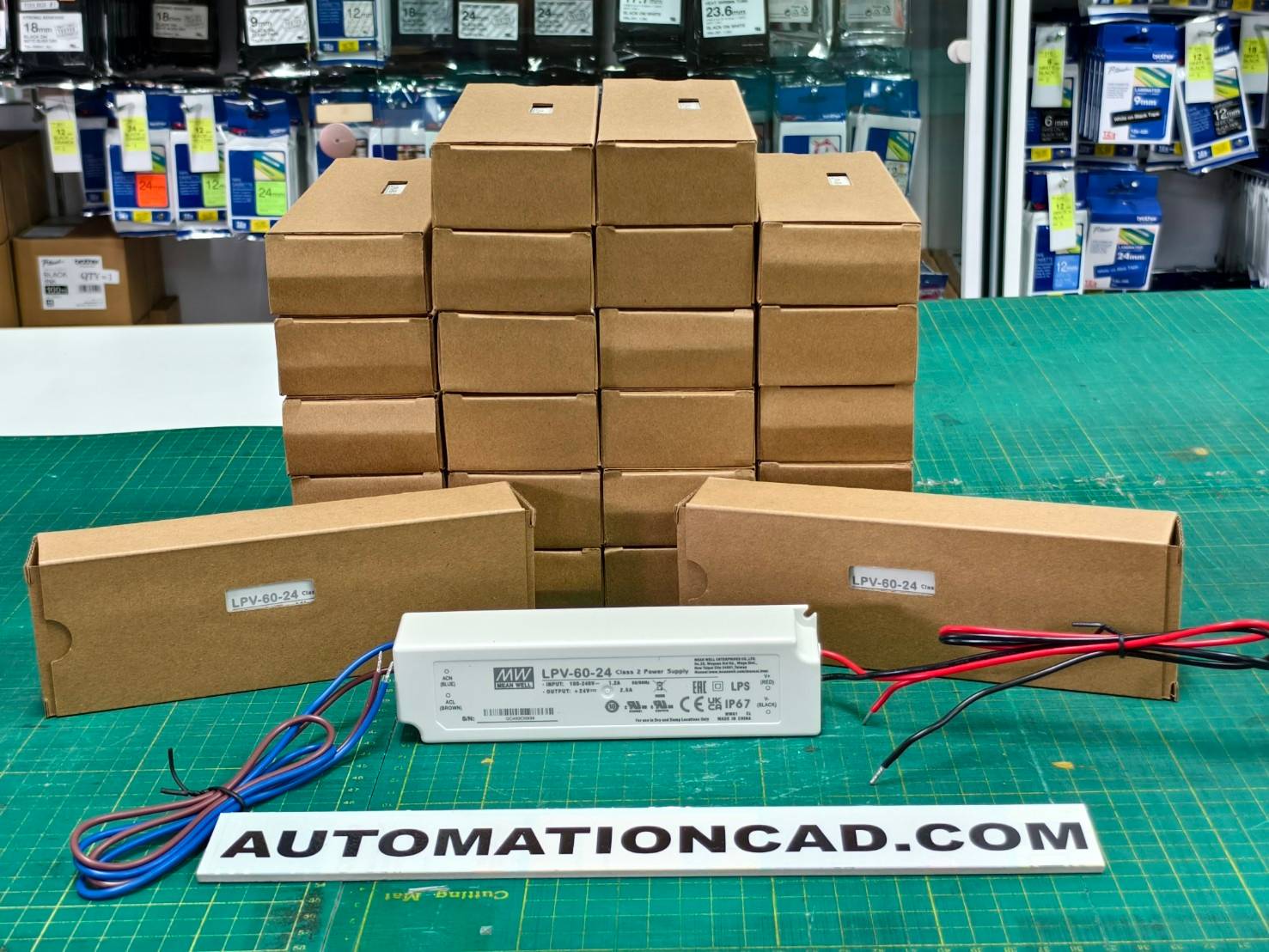 LPV-60-24 LED Driver พาวเวอร์ซัพพลาย Meanwell 24VDC 60W Switching Power Supply