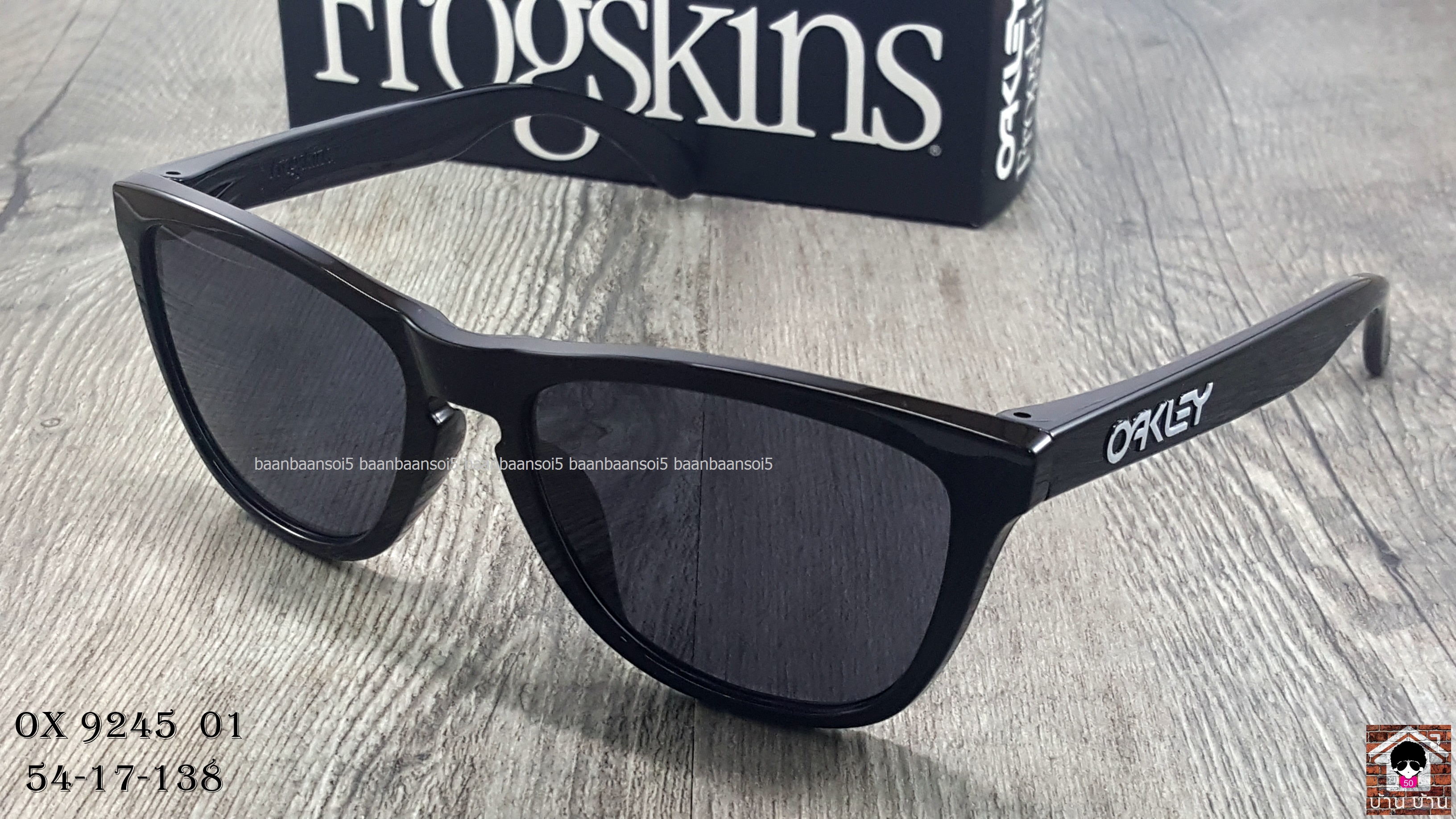 0OAKLEY OO9245-01 FROGSKINS (ASIA FIT) Polished Black/Grey โปรโมชั่น ราคา 2,800 บาท