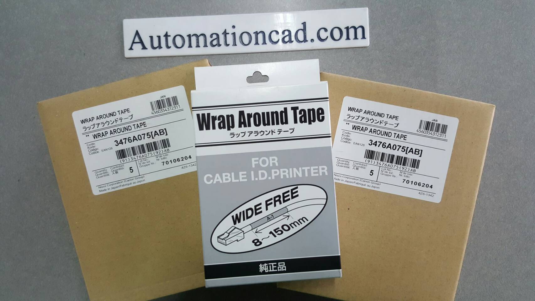 Wrap Around Tape 33mm. ใช้กับ เครื่องพิมพ์ CANON รุ่น MK1500 MK2600 MK2100 3476A075