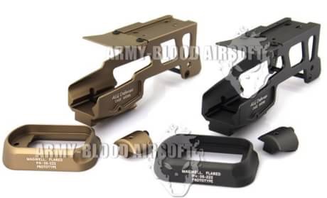 New.รางเสริม ALG Defense Glock Accessories 6-Second Optic Mount with Flared Magwell AFM For G17 / G18 สีดำ / สีทราย ราคาพิเศษ