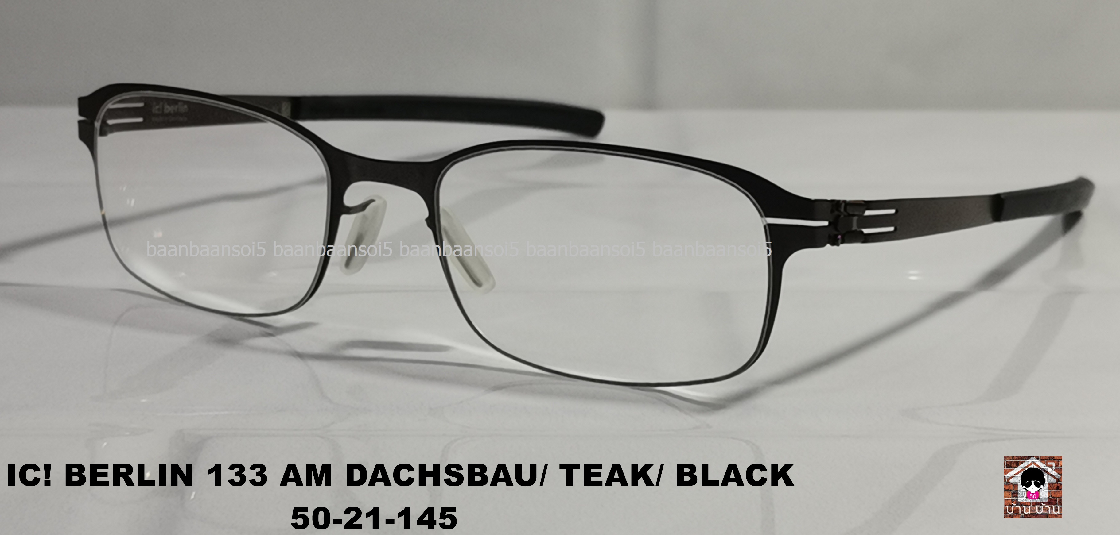 IC! BERLIN 133 AM DACHSBAU / TEAK / BLACK โปรโมชั่น พร้อมเลนส์เปลี่ยนสี Hoya Sensity ราคา 17,900 บาท