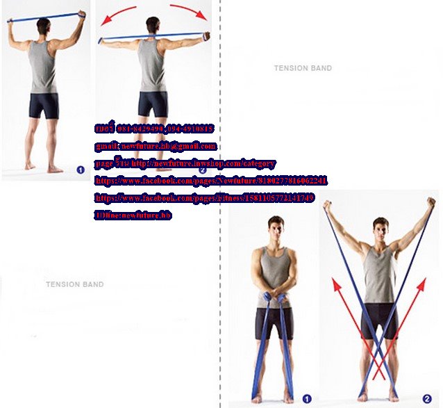 (สินค้าหมดแล้วค่ะ)FIT-074สายยางยืดโยคะ ฟิตเนส Pilates Band Resistance Band ทิลาทิส โยคะ ยืดตัว เพาะกาย เล่นกล้าม กีฬา ฟิตเนส