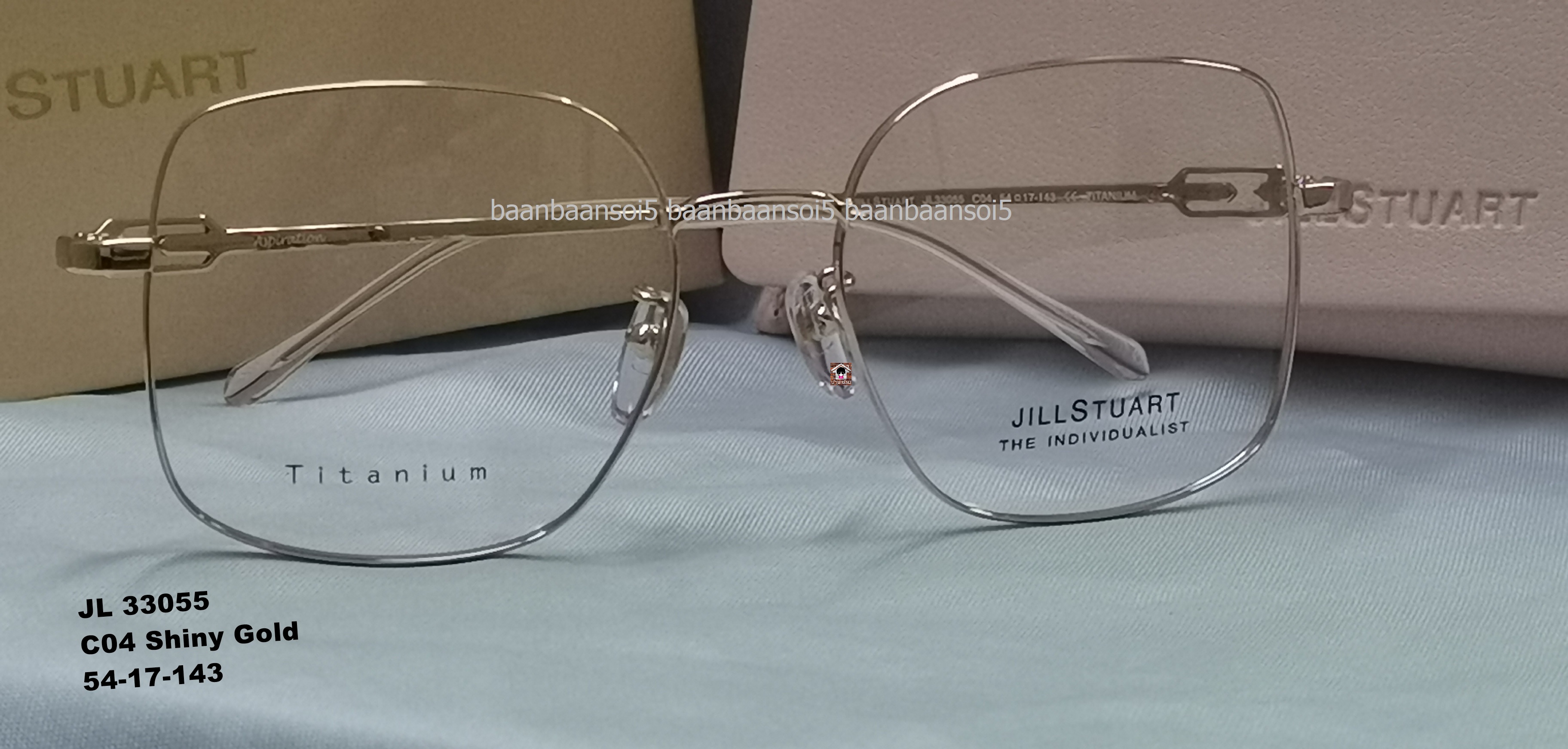 JILL STUART-JL33055 กรอบแว่น แท้ 💯% โปรโมชั่น กรอบแว่นตาพร้อมเลนส์ HOYA ราคา 4,690 บาท
