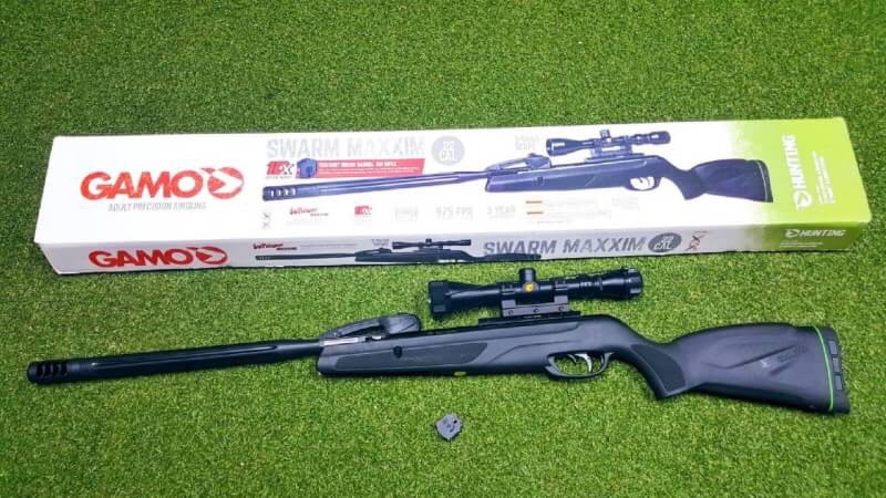 ปืนอัดลมGamoSwarm Maxxim IGT Air Rifle เบอร์ 2 ✔พานท้ายLogo Gamo ยางกันกระแทก ✔บรรจุลูก 10rd.โหลดลูกยิงทีละนัด ✔กล้องแท้ Scope Gamo 3-9×40 ✔ระบบหักลำโช็คแก๊ส IGT ✔รางจับขาแคบ 25mm. ✔แรง 975Fps. ราคาพิเศษ