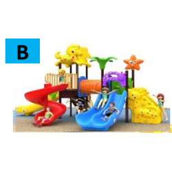 เครื่องเล่นสนาม ชุดPONY2STATION3SLIDE