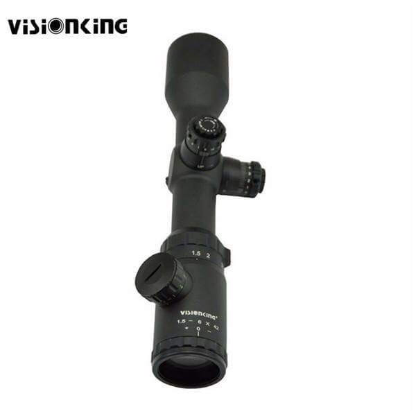 New.Visionking 1.5-6x42 Riflescope Milจุด30มิลลิเมตรIRล่าสัตว์ขอบเขตยุทธวิธีทหารปืนไรเฟิลขอบเขตสถานที่ท่องเที่ยวสำหรับ223 308 30-06 AR15 AK ราคาพิเศษ