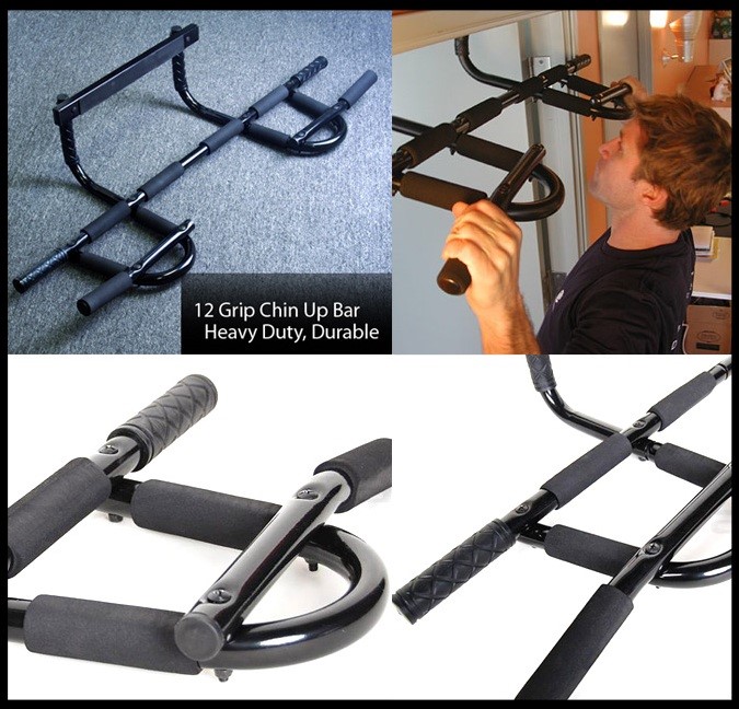 FIT-005 บาร์โหน Iron Gym Extreme Chin-Up Bars เพิ่มกล้าม วิดพื้น โหนบาร์ P90xแบบพกพา