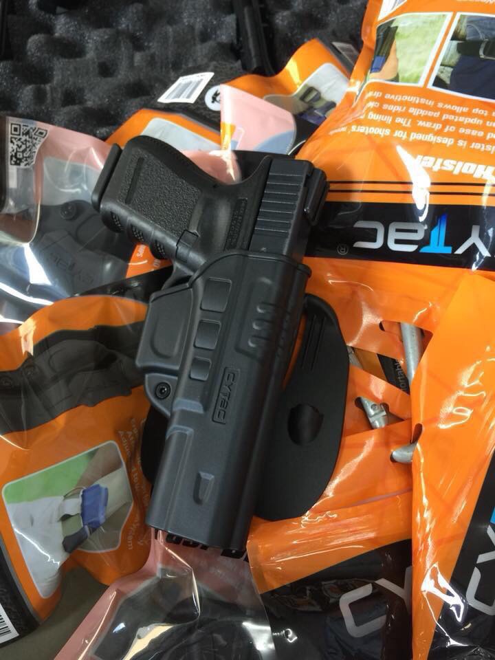 New.ซองปืนพกนอก Cytac Fits Glock 17, 22, 31 (Gen 1, 2, 3, 4) Fits Glock 19, 23, 32 (Gen 1,2,3,4) Fits Colt 1911-5", Girsan 1911 MC, Variants 1911 Fits Beretta 92, Beretta 92FS, GSG92, Girsan Regard MC ปืนยิง IDPA ปรับระดับสูงต่ำได้ตามต้องการ 🔰