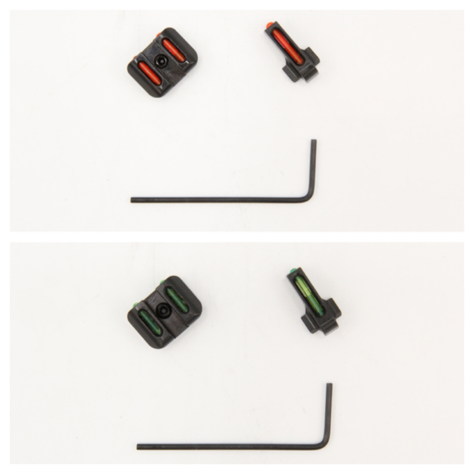 ศูนย์หน้า-หลังไฟเบอร์ออฟติด ปืน Sig Sauer รุ่น P320 (Sig Sauer P320 Fiber-Optic Sights) หลอด Fiber optic มี2สีให้เลือก #สีแดง #สีเขียว