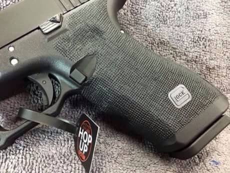 New.สินค้ามาใหม่ ปืนสั้น SAA GLOCK17 สไลท์ดำ ท่อทอง กริปมือโลโก้ GLOCK ราคาพิเศษ