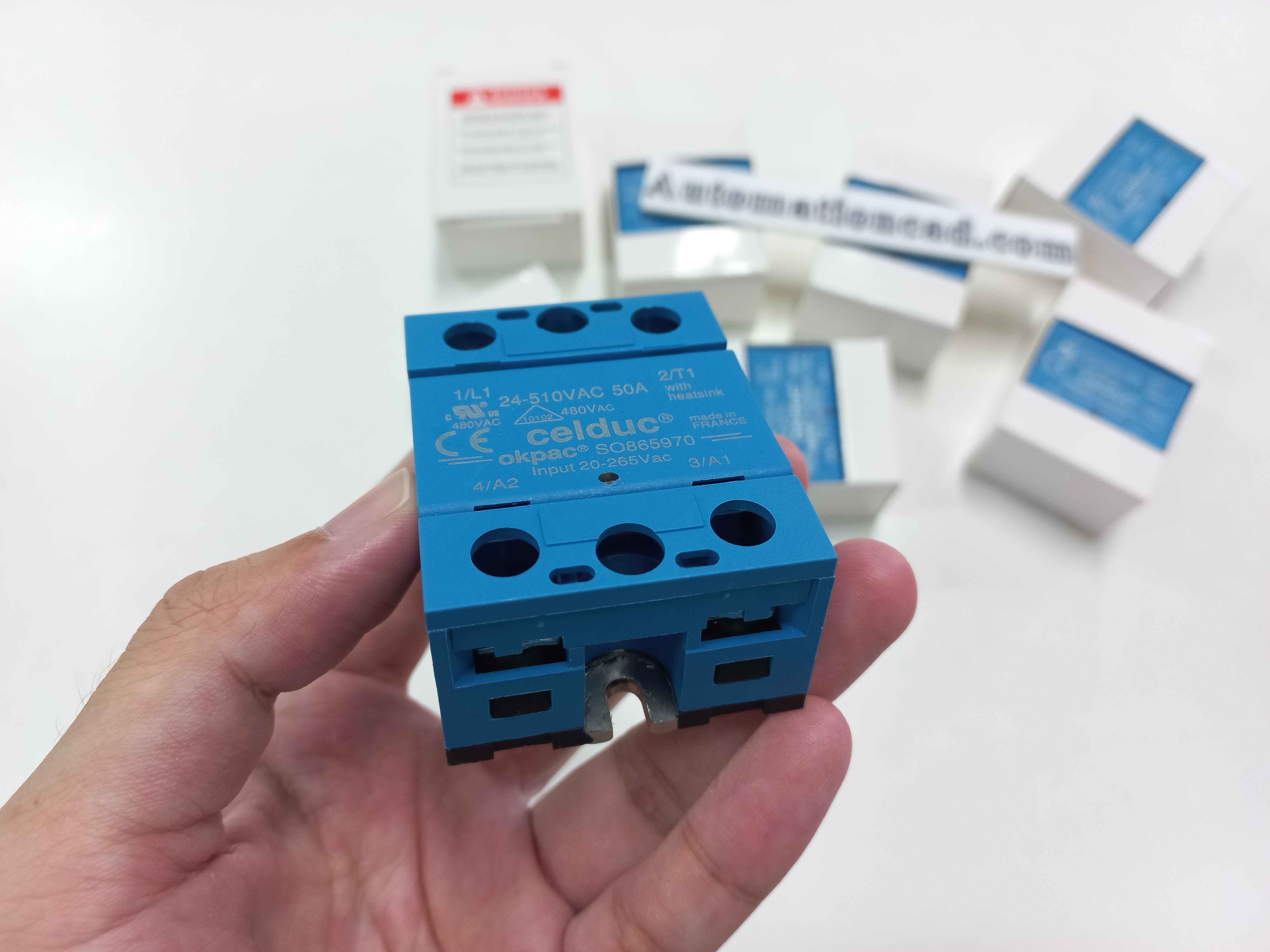 โซลิดสเตต 50A SOLID STATE RELAY เทียบเท่า CELDUC รุ่น SO865970