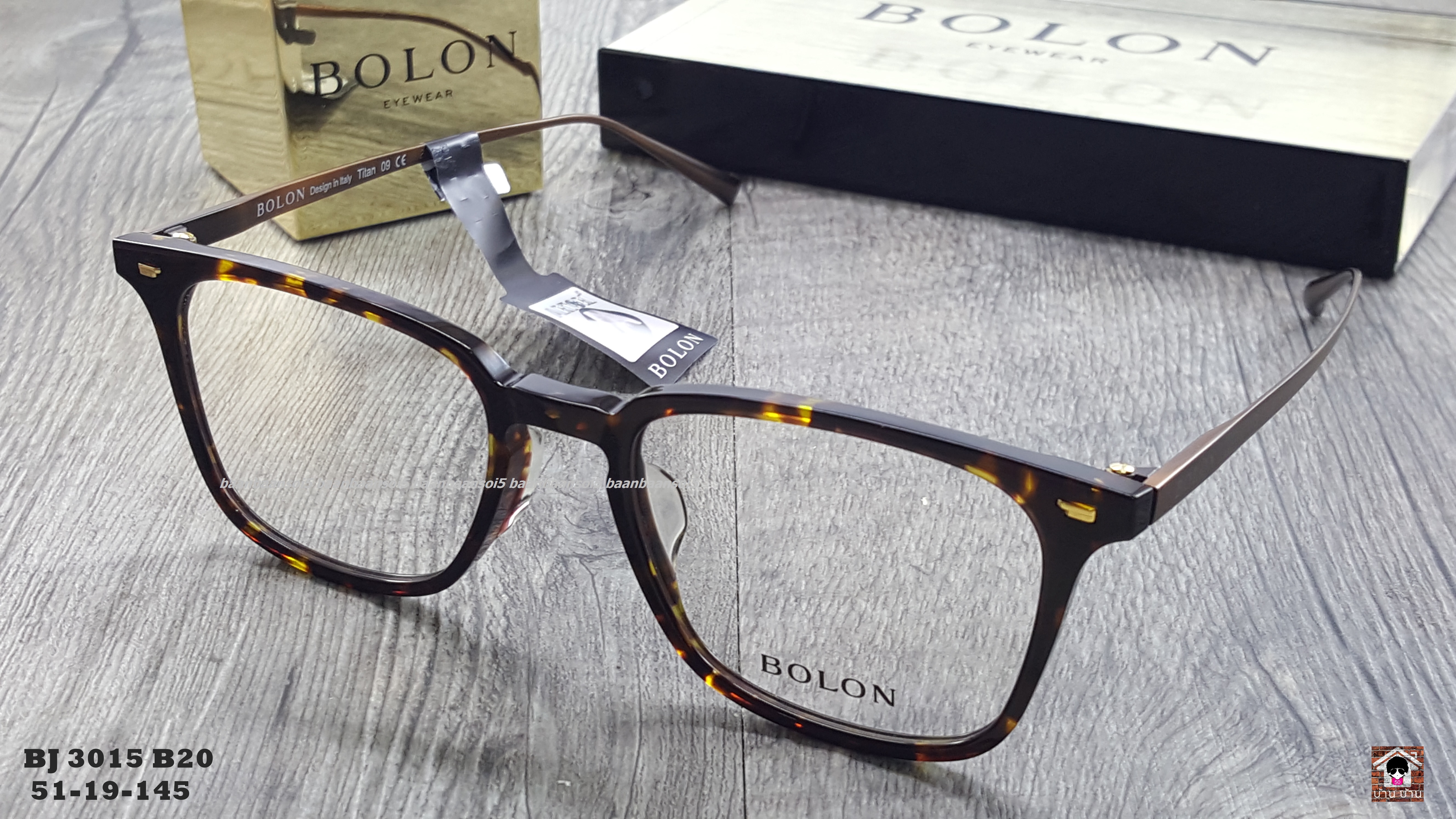 Bolon BJ 3015 B20 โปรโมชั่น กรอบแว่นตาพร้อมเลนส์ HOYA ราคา 3,490 บาท