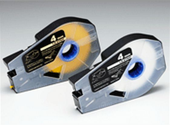 Yellow Strip Marker 4mm. ใช้กับ เครื่องพิมพ์ CANON รุ่น MK1000, MK1100, MK1500, MK2000, MK2100, MK2500