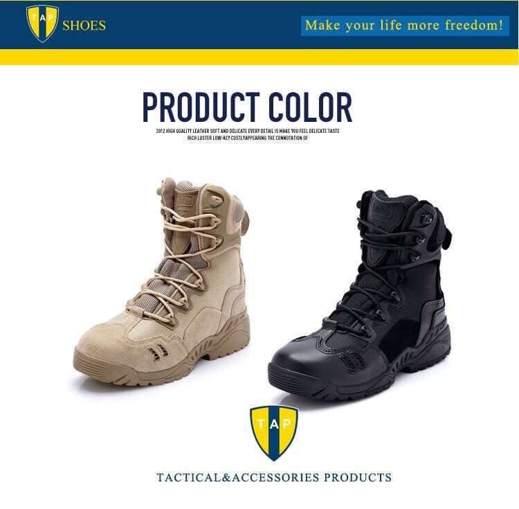 New.รองเท้า Magnum TACTICAL BOOT ข้อสั้น / ข้อยาวหนังแท้ และผ้าคอดูร่า (CORDURA) ใส่สบาย ซิปข้าง ระบายอากาศดี ไม่อับ สีดำ / สีทราย ราคาพิเศษ