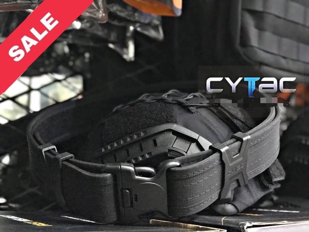 New.เข็มขัด CYTAC สินค้าพร้อมจัดส่ง - มี 1 สี : ดำ - สินค้ามี size ต่างๆ ดังนี้ เบอร์ S : ช่วงเอว (27" - 35") เบอร์ M : ช่วงเอว ( 36" - 40") เบอร์ L : ช่วงเอว ( 41" - 46")