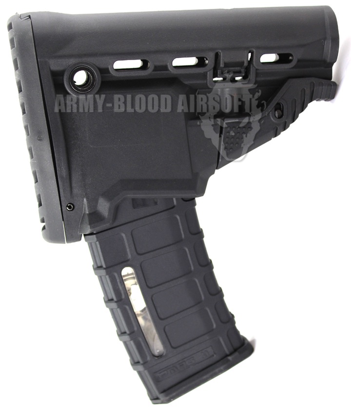 Fab Defense GL-MAG M4 'Survival' Buttstock with 'Built-in' Mag Carrier (BK)