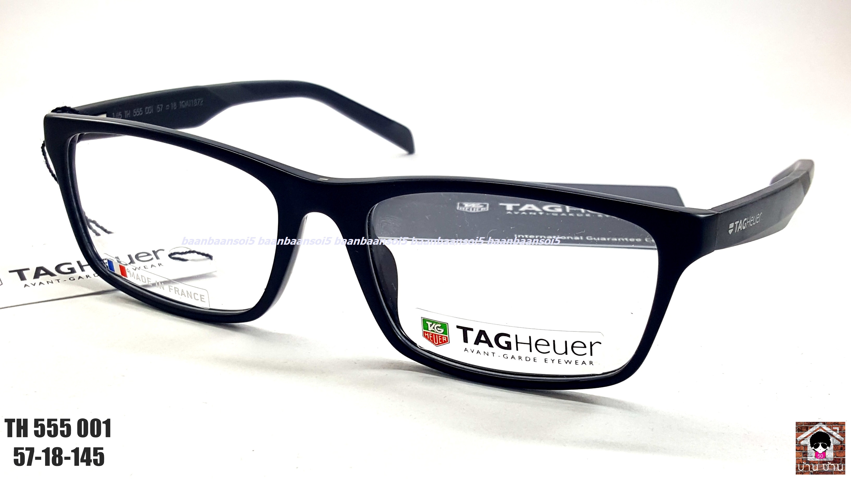 TAG HEUER TH 555 001 Eyeglasses Authentic โปรโมชั่น กรอบแว่นตาพร้อมเลนส์ HOYA ราคา 6,200 บาท