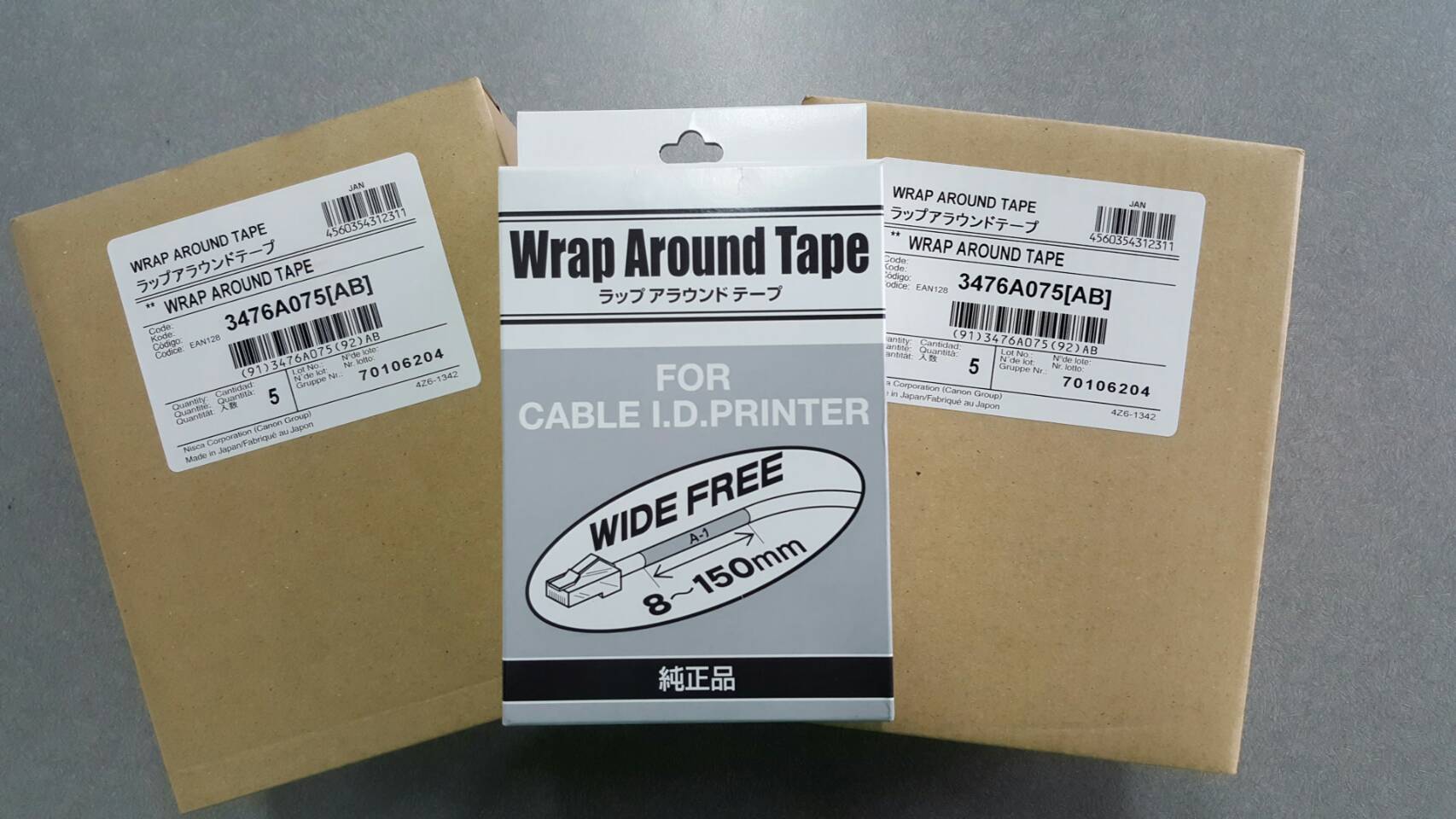 Wrap Around Tape 33mm. ใช้กับ เครื่องพิมพ์ CANON รุ่น MK1500 MK2600 MK2100 3476A075