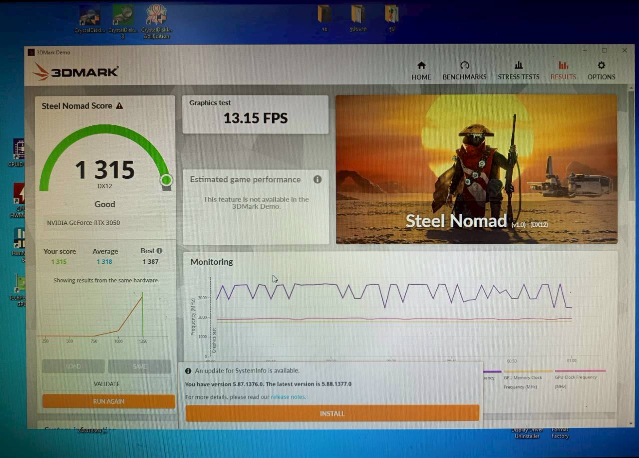 RTX 3050 GDDR6 8GB 128bit ประกัน 2 เดือน