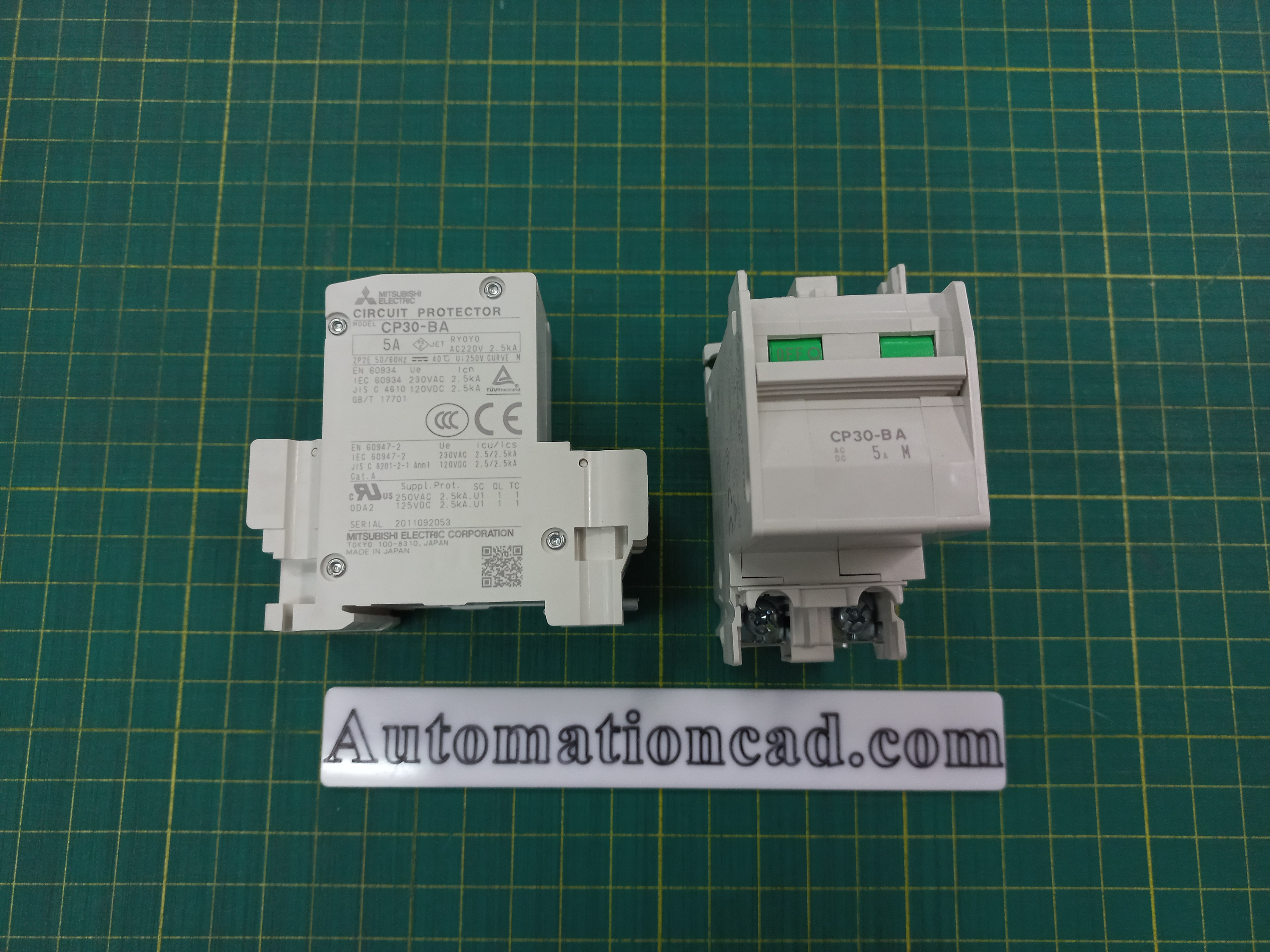 CP30-BA เบรคเกอร์ มิตซูบิชิ Circuit Protector MITSUBISHI 2POLE 1-M 5A เบรกเกอร์ป้องกันวงจรควบคุม