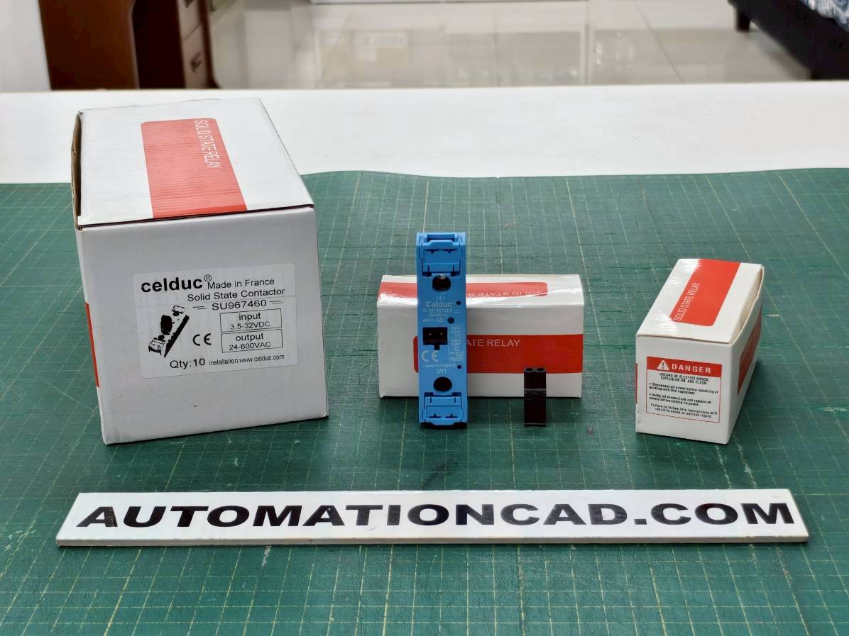 โซลิดสเตต 75A 600VAC input 3.5-32 VDC SOLID STATE RELAY CELDUC รุ่น SU967460