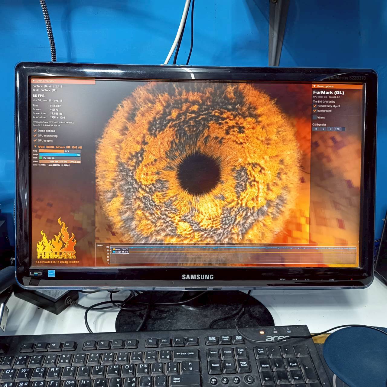 GTX 1060 GDDR5 6GB 192bit ประกัน 2 เดือน