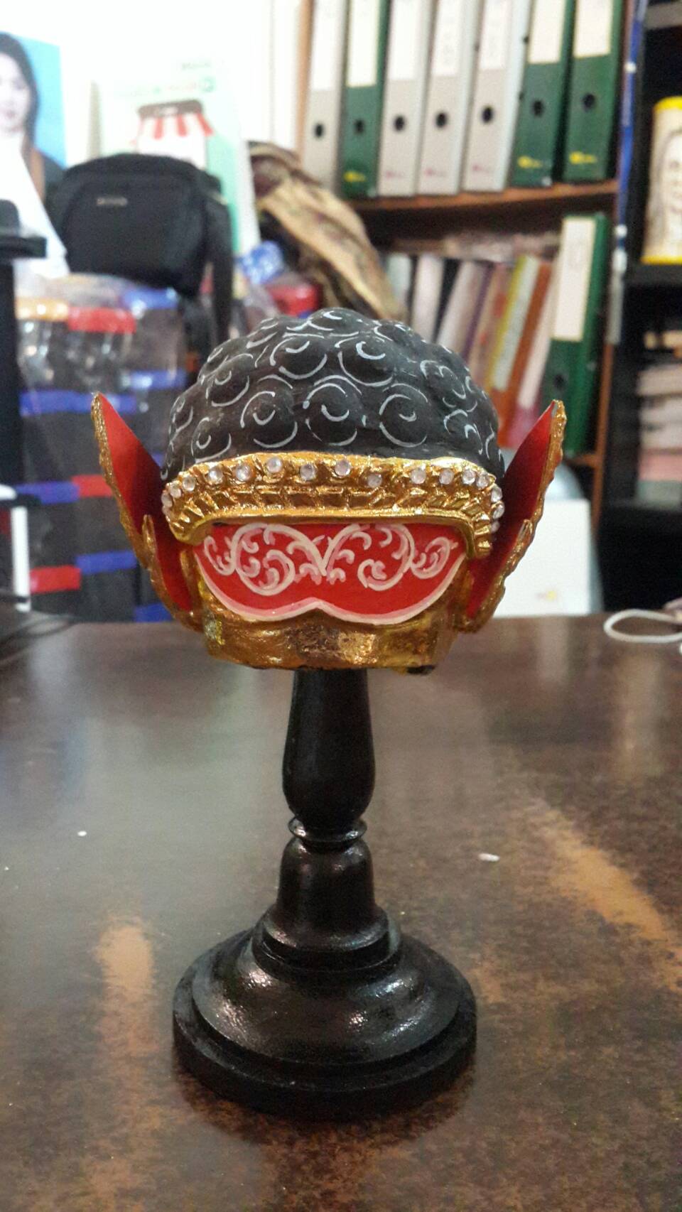 พระพิราพ หน้าทอง พรีเมี่ยม ประดับเพชร