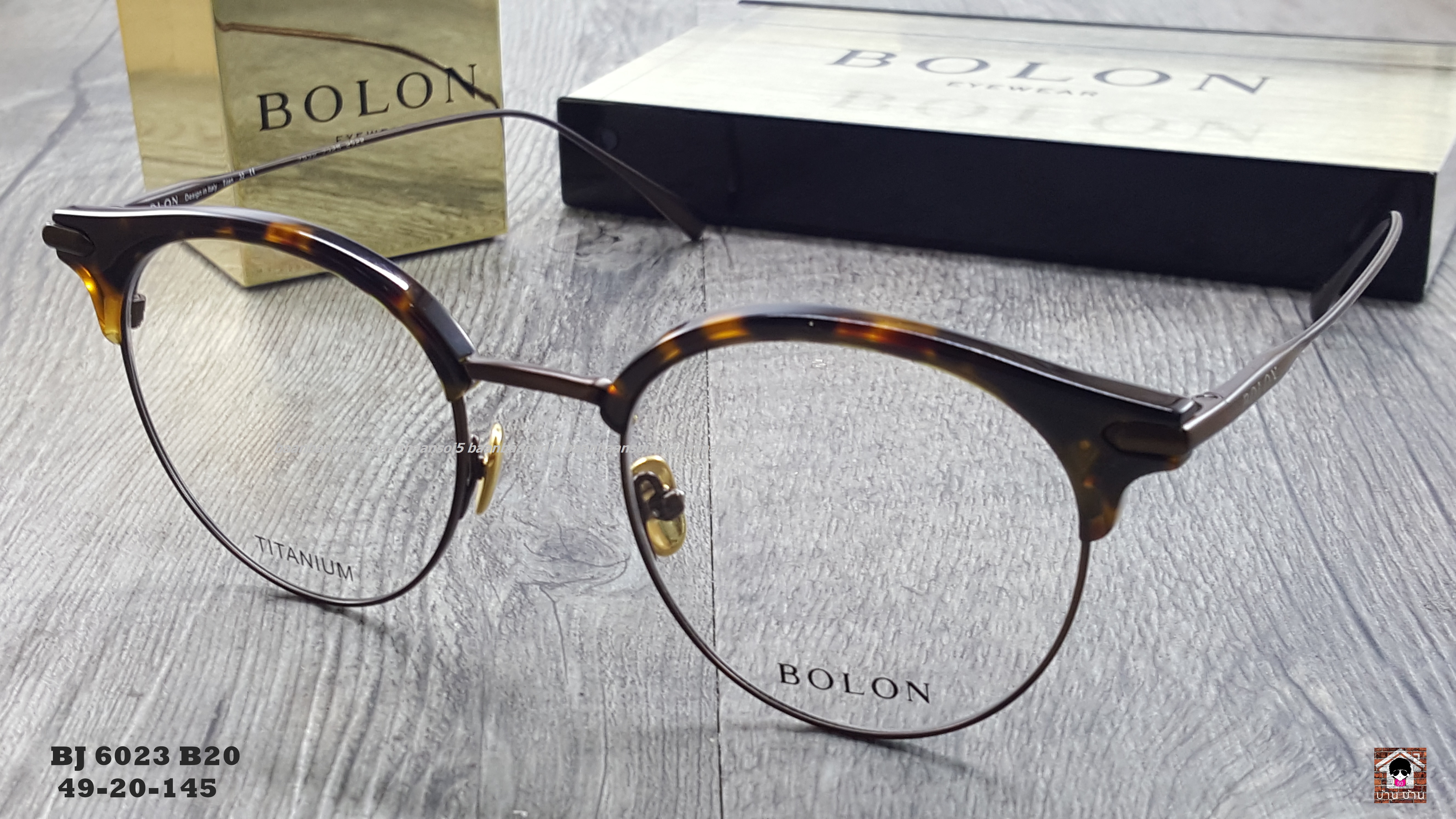 Bolon BJ 6023 B20 โปรโมชั่น กรอบแว่นตาพร้อมเลนส์ HOYA ราคา 3,490 บาท