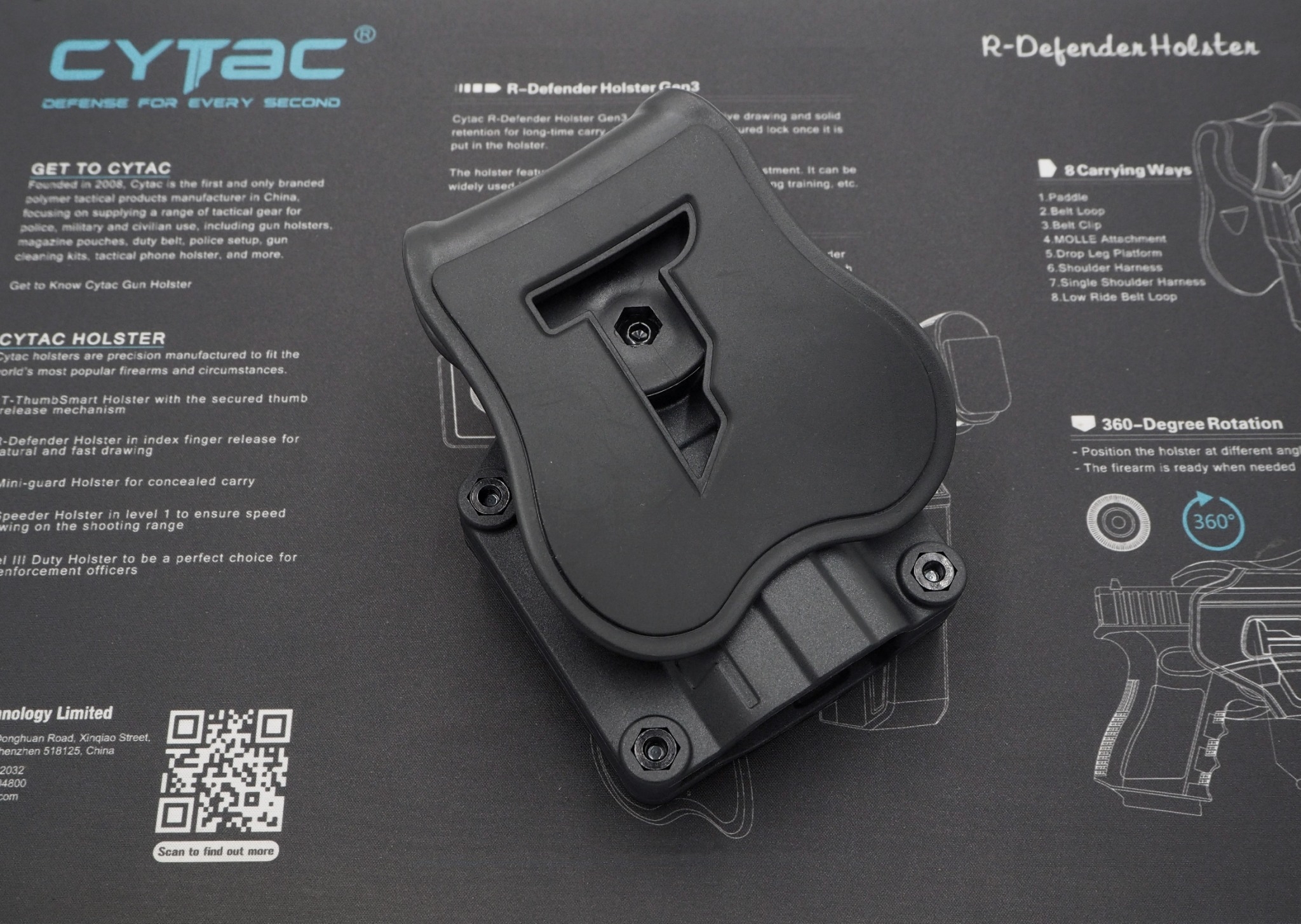 New.Cytac Mega-Fit Holster Gen2 [ CY-UHFSG2 ] ⚡️ซองปืนที่ออกแบบมาให้สามารถใช้งานได้หลากหลายรุ่น (ตามตารางแนบ) เช่น Glock , Sig Sauer, CZ , Beretta, Ruger , S&W, Walther, Colt, Taurus และอื่นๆ ⚡️ผลิตจากวัสดุ Polymer เกรดคุณภาพ ⚡️ซองถูก