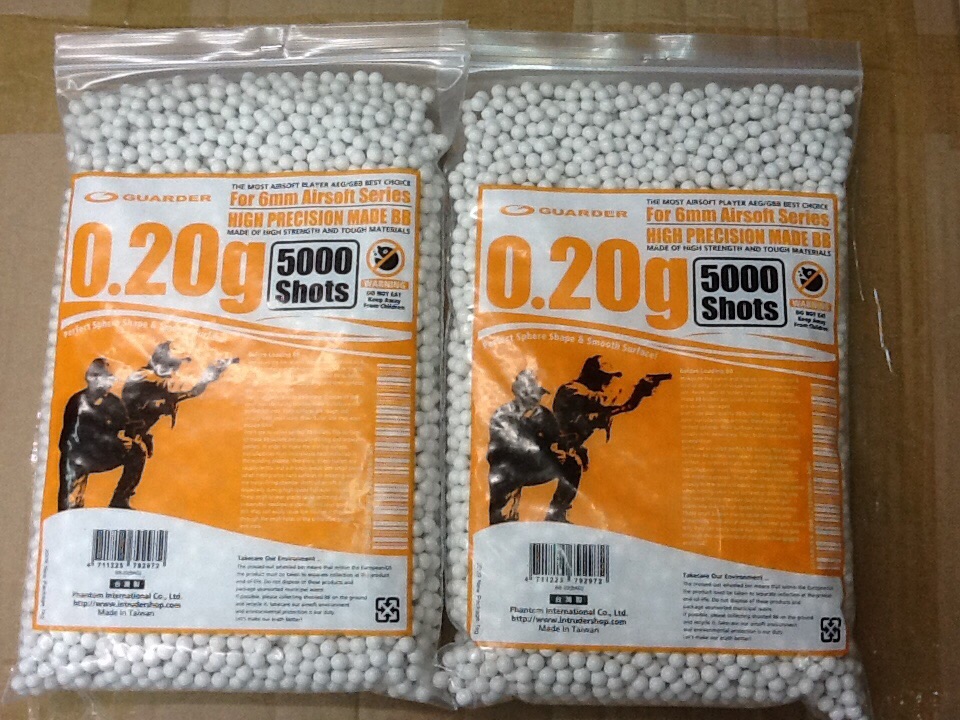 ลูกกระสุนปืนบีบีกัน Guarder 0.20g 5,000นัด