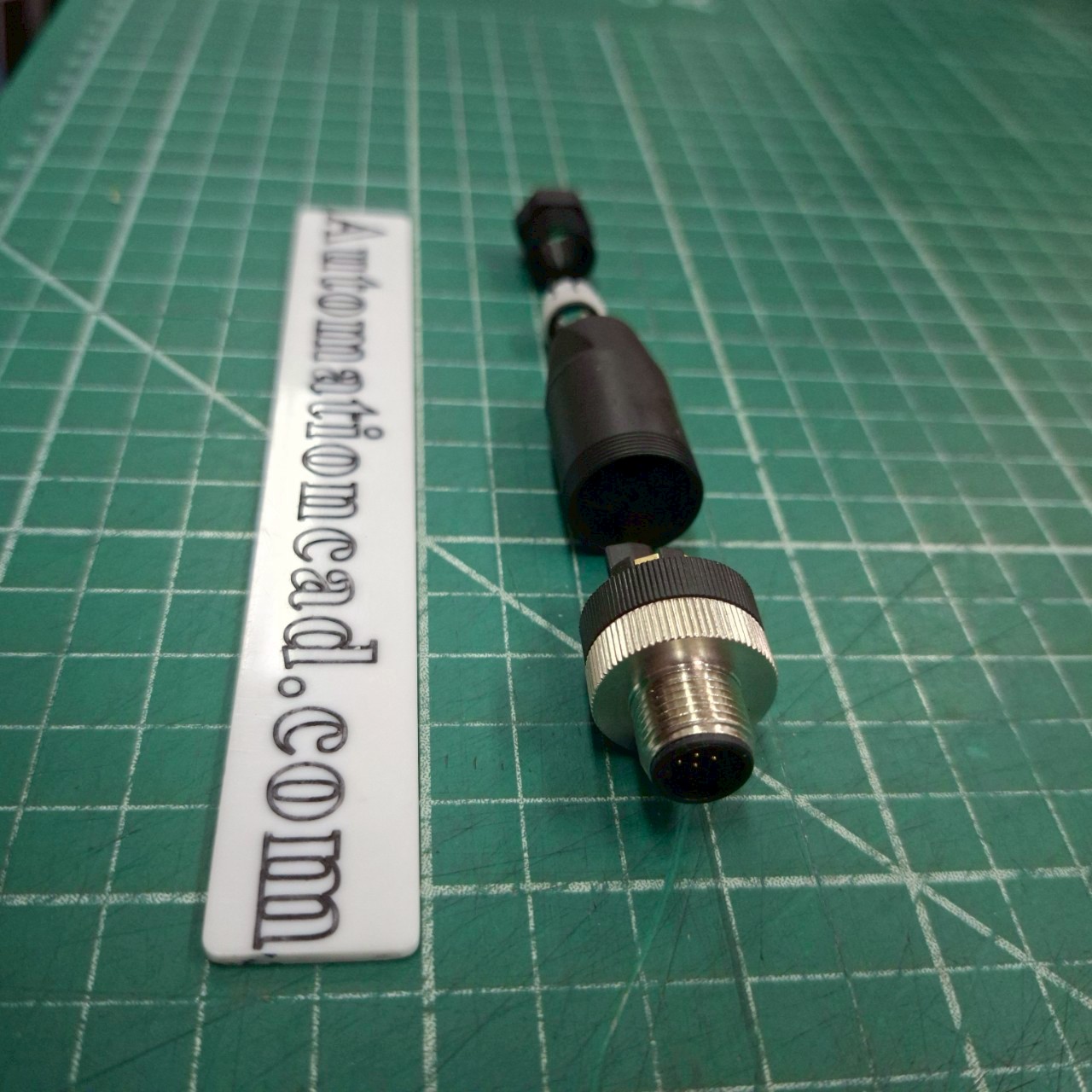 หัวคอนเนคเตอร์ M12 8Pins แบบตรง ตัวผู้ Connector