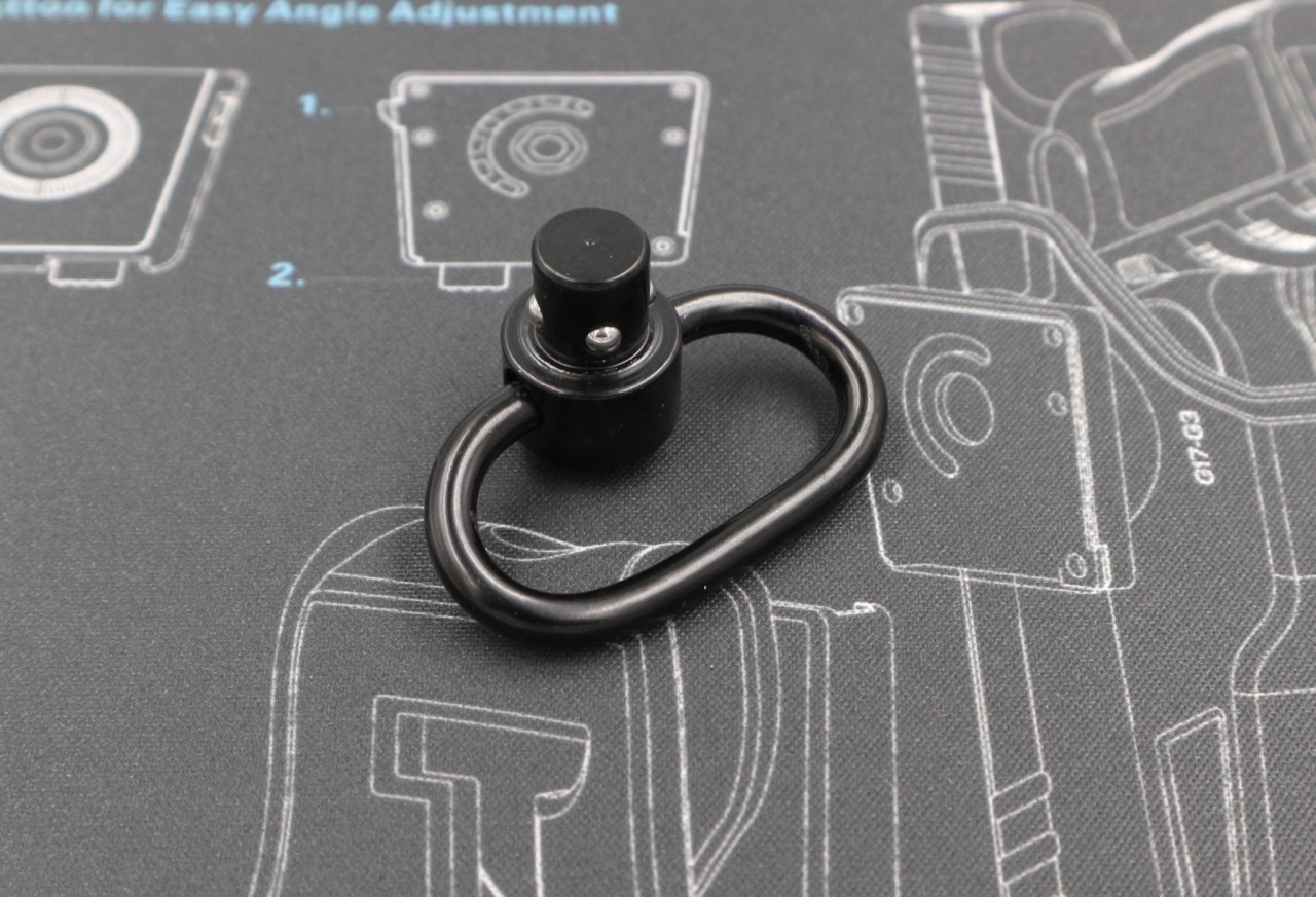 🔥🔥 สินค้าใหม่ค่ะ หูกระวินปลดไว ( Quick Detach Sling Swivel ) 💥 ผลิตจาก โลหะอัลลอยด์ ทนทาน 💥 ใช้เกี่ยว หรือ ร้อยสายสะพาย (กว้างไม่เกิน 35 mm.) 💥 ใช้งานง่าย ติดตั้งสะดวก 💥 แข็งแรง รับน้ำหนักได้ดี ราคาส่ง