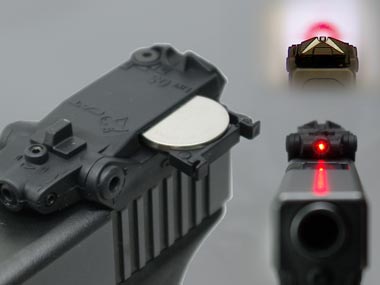 New.CAT OS Magnet MAGNETIC DETACHABLE LASER SIGHT for GLOCK pistols models 17,19, 22, 23, 25, 26, 27, 28, 31, 32, 33, 34, 35, 37, 38 y 39. ราคาพิเศษ