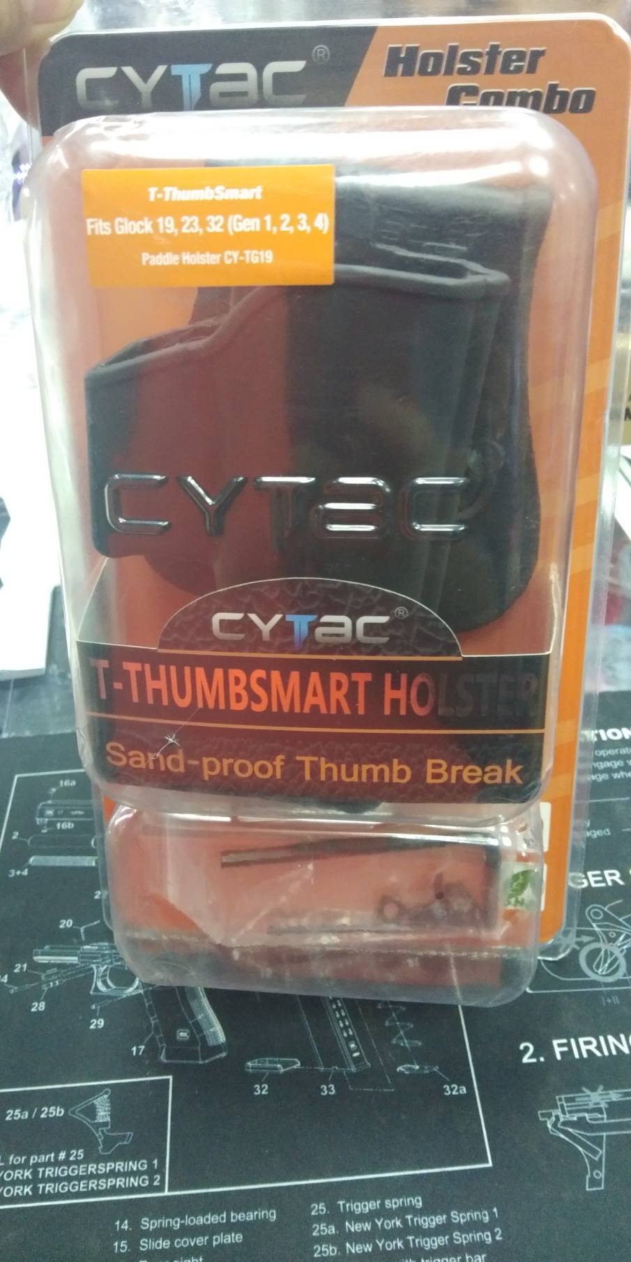 New.ซองปืน รุ่นT-Thumbsmart Holster จากค่าย Cytac ของปืน Glock 19 ใส่ได้ทั้งปืน Glock 19,23,32(Gen1-4)
