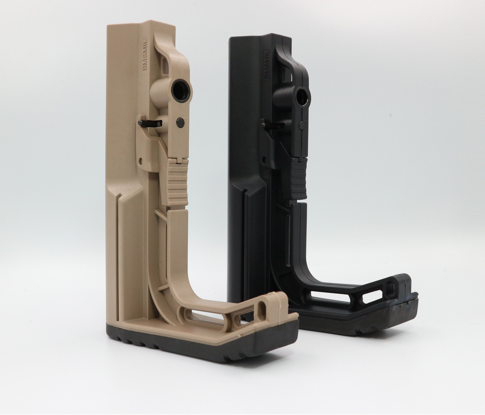 พานท้าย MFT ( BMS ) ♨️ผลิตจาก Polymer เกรดคุณภาพ 🚨ใช้สำหรับรุ่น M4 , M16 และ ระบบไฟฟ้าแกน 29 มม. 🚨มีปุ่มปรับระยะ ยืด-หด ได้ 🚨ออกแบบให้รับกับร่องไหล่ 🚨มียางพานท้าย ช่วยลดแรงรีคอยด์ 🚨มีช่อง QD สำหรับใส่หูกระวิน