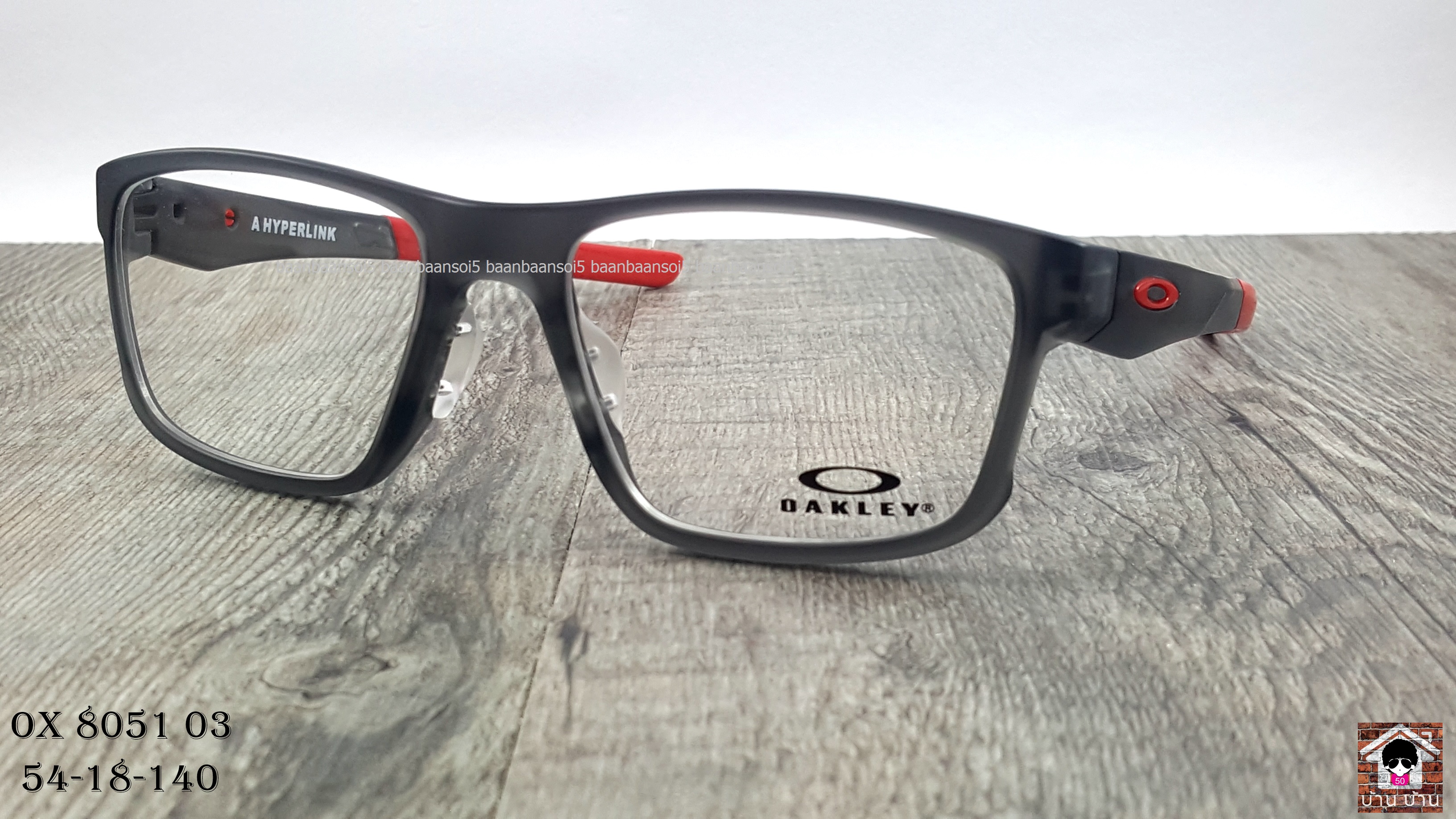 OAKLEY OX8051-03 HYPERLINK (ASIA FIT) โปรโมชั่น กรอบแว่นตาพร้อมเลนส์ HOYA ราคา 4,100 บาท
