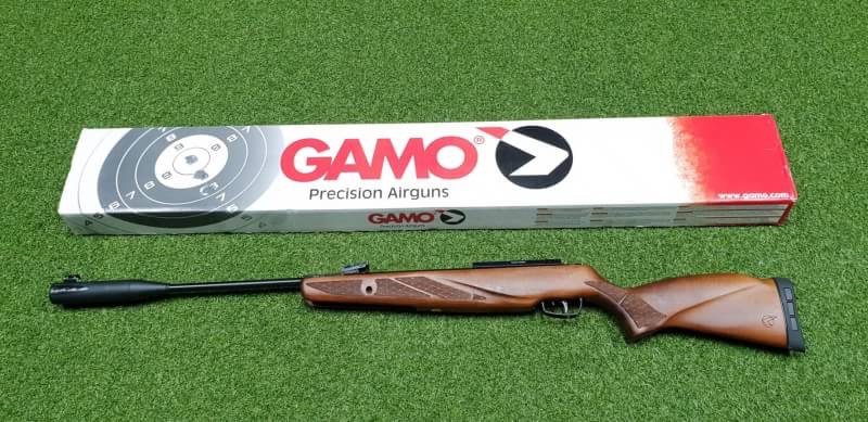 New.อัดลมGamo Hunter 1250 Grizzly Pro IGT 5.5mm.cal.Air Rifle เบอร์2 ✔งานbody ไม้ Wood ✔น้ำหนัก : Weight 3.8 kg ✔ระบบหักลำโช๊คแก๊ส IGT ✔ความยาว : Length131cm ✔ระบบไก CAT ปรับระยะลากไกช่วงยิงได้ ✔ศูนย์หน้า-หลัง แบบ