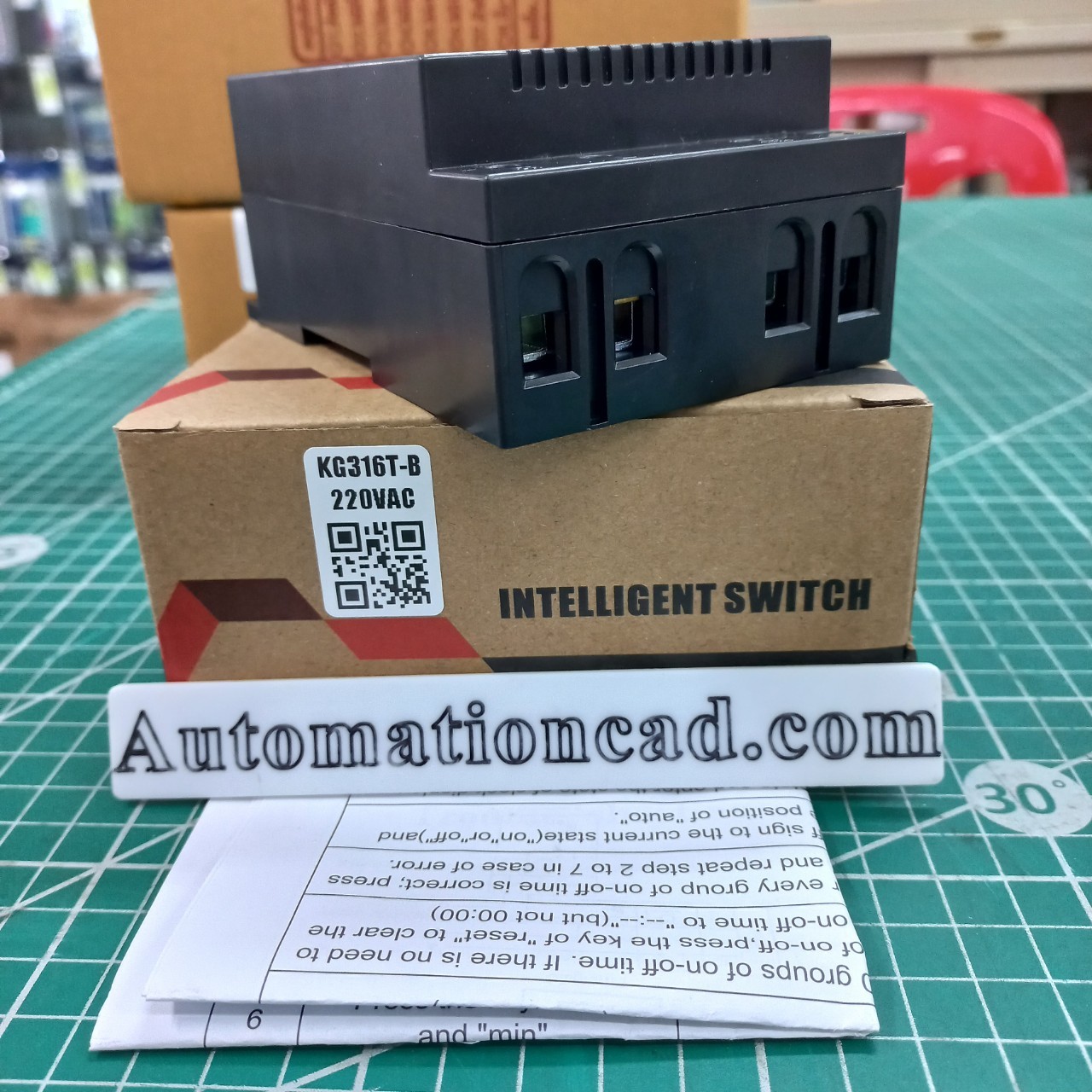 ไทม์เมอร์ KG316T-B 220VAC นาฬิกาตั้งเวลารายสัปดาห์ 16 โปรแกรม ไฟ 220VAC Timer Switch ทามเมอร์ KG316T