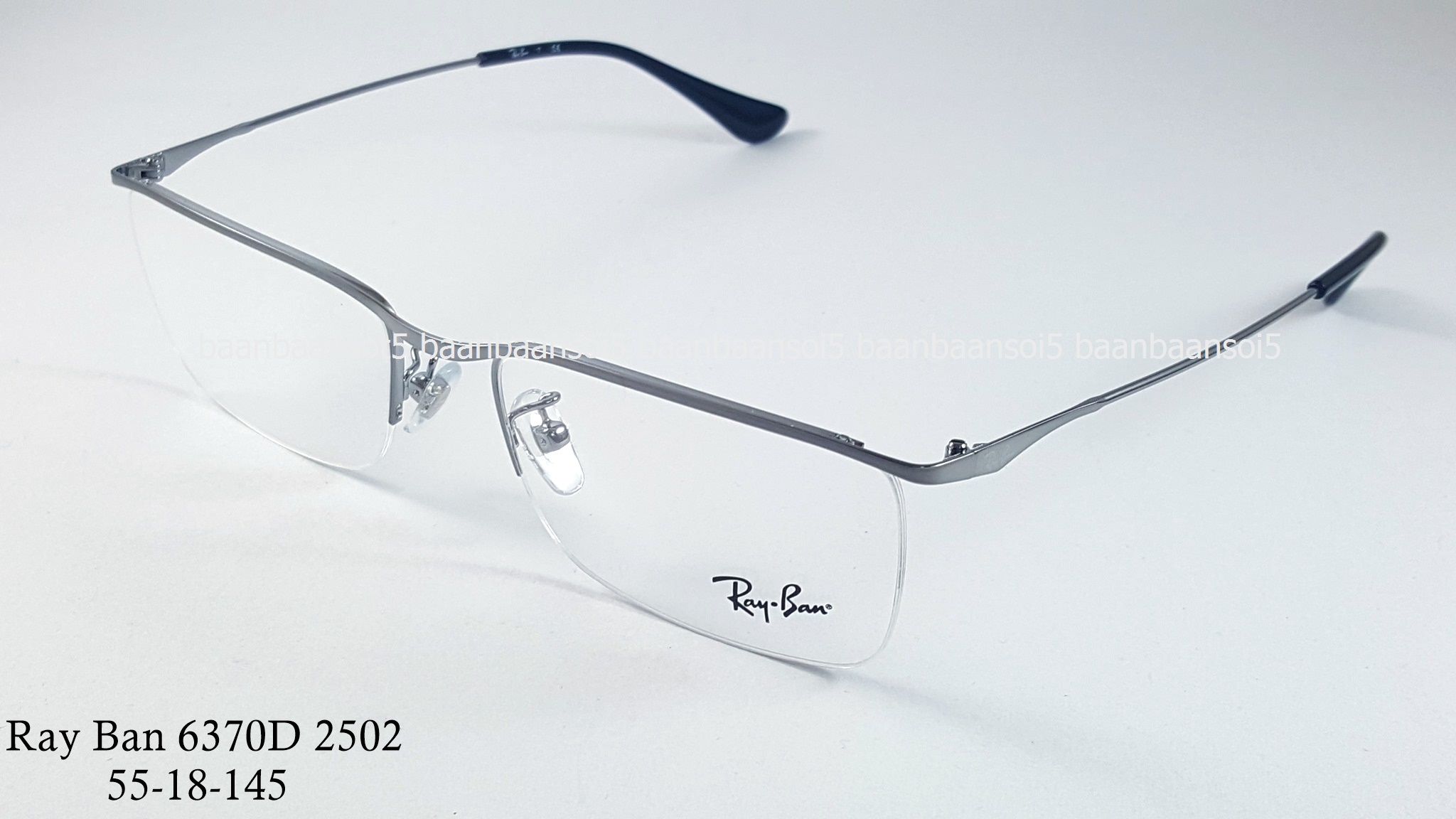 Rayban RX 6370D 2502 โปรโมชั่น กรอบแว่นตาพร้อมเลนส์ HOYA ราคา 3,400 บาท